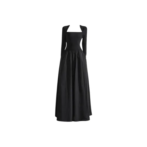 GRAYISMOON Длинное платье с длинными рукавами женское