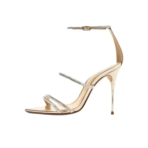 Alexandre Birman One Ремень Сандалии 10 см Женские Серебряные