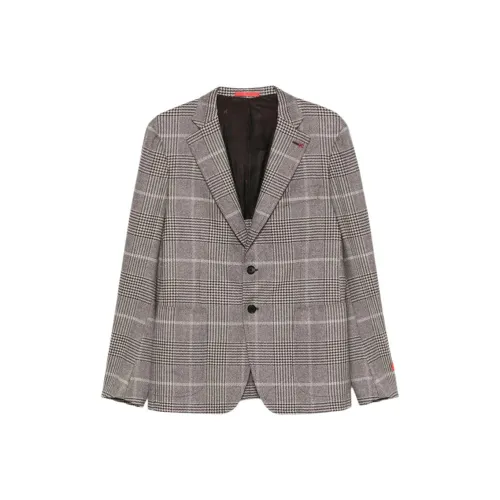 Isaia Серый Мужской Деловой костюм