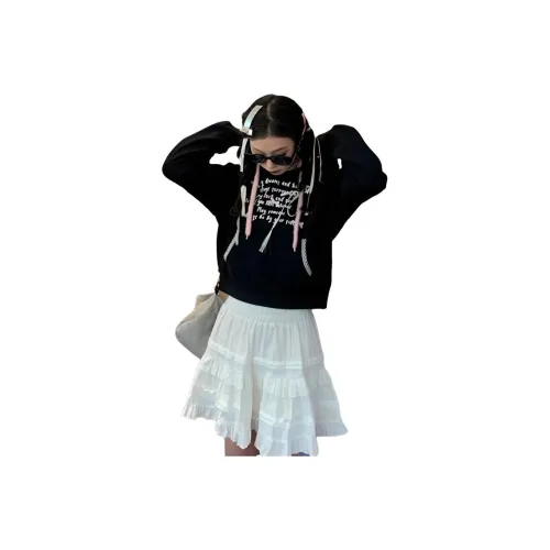 YOUSEKOO Черный Женский Свитшот