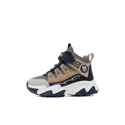 BOBDOG Slip-resistant Anti KICK Abrasion-resistant Lightweight Cushioning Thermal MID Top Kids Lifestyle Shoes