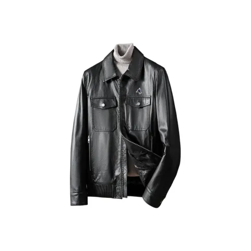 POLOMEISDO Кожа Куртка Унисекс