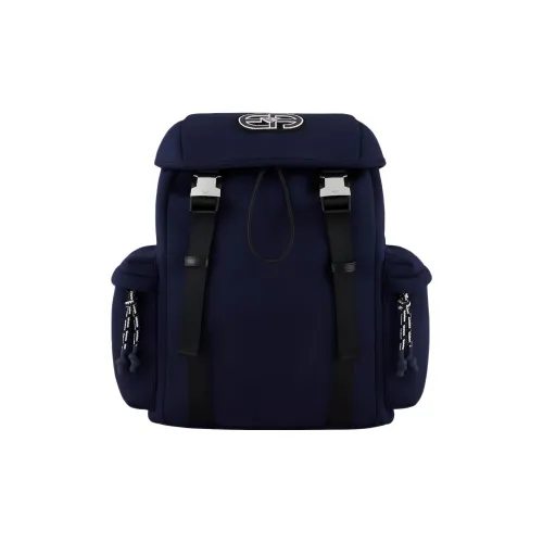 EMPORIO ARMANI Текстильное волокно Дорожная сумка Рюкзак Стандартный Унисекс Темно-синий