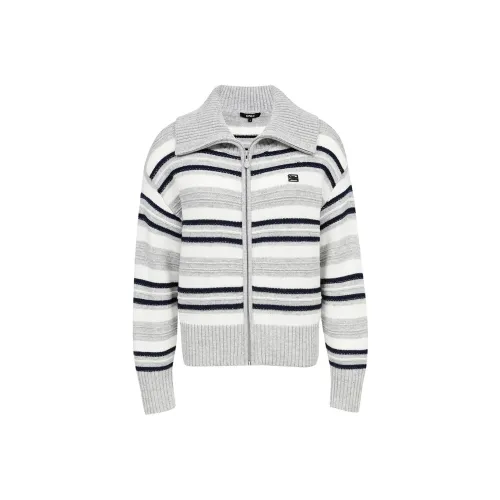 ONLY S13 Light Gray Wool Yarn Women's Knitting ONLY S13 Светло-серый Шерстяной Пряжа Женский Трикотаж