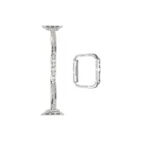 [Белый циркон + Одиночная вырезанная серебряная коробка ромба]