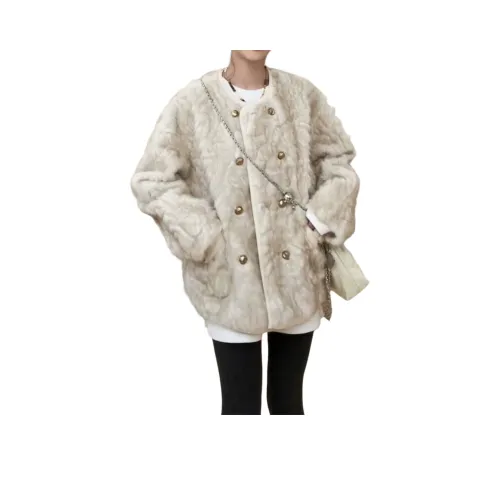 COVER TIME Белое Женское Пальто