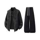 Черный топ + Черные брюки