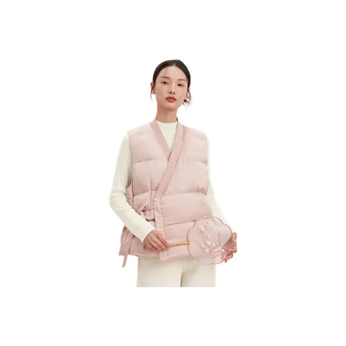 Fragment Pink Women's Vests Фрагмент Розовый Женские Жилеты