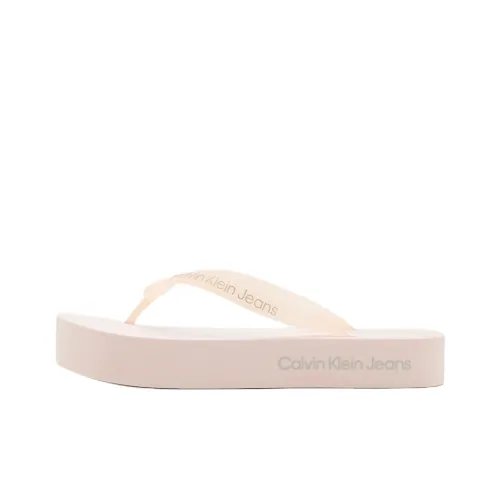 Calvin Klein Шлепанцы Женские Бежевые