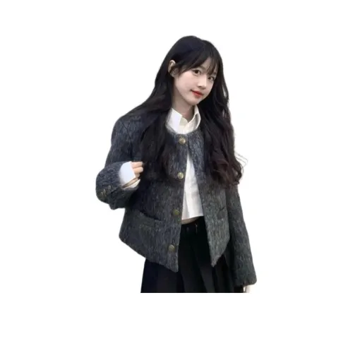 LADYXIEXIE Темно-серый с LD Brand Наклеенный Женский Куртка