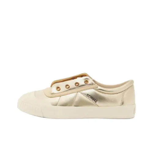 Schutz SMASH Low Топ Скейтборд Кроссовки Женские Золотые