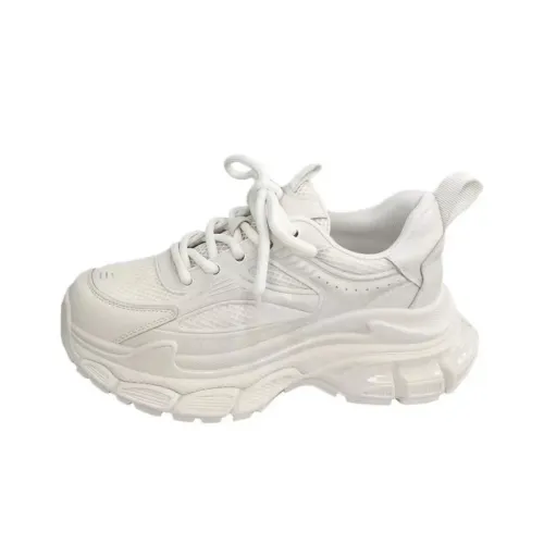 NTOZE Низкие кеды с толстой подошвой цвет экрю женские