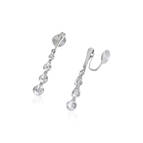 VKVK Титановый сплав + Серьги с цирконием Женские