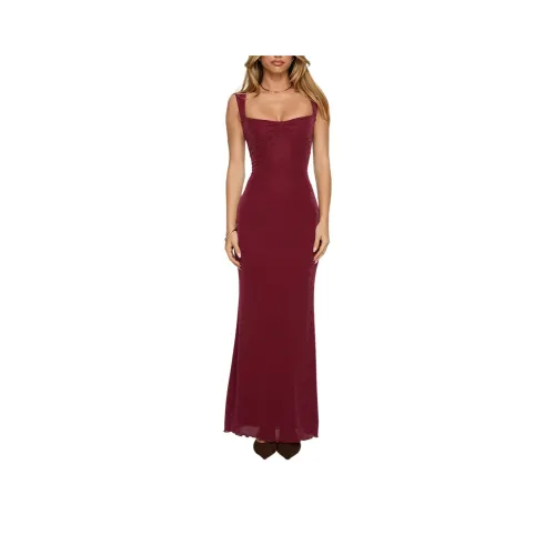 PRINCESS POLLY Crisanto Галстук Вверх Ruched Maxi Dress Slip Платье Женские