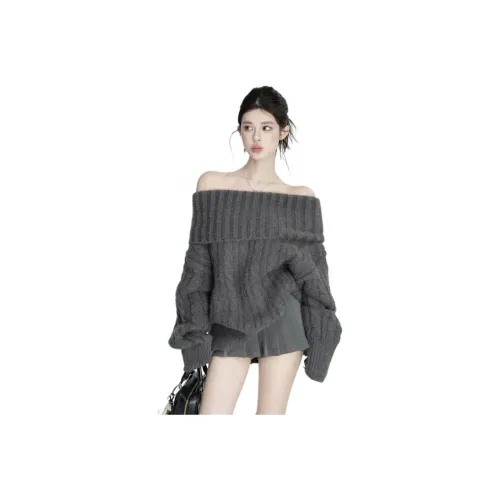 YOUSEKOO Серый Женский Трикотаж