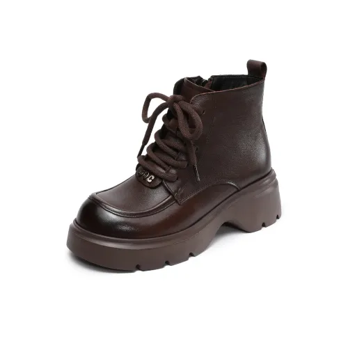 SENJIALUO 10 см Мартин Ботинок 5,5CM Женские