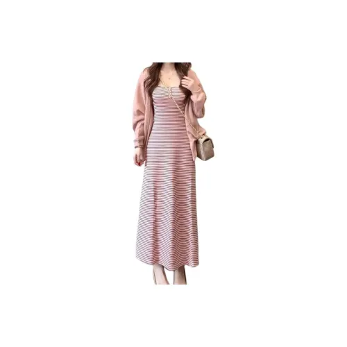 GUOZHEN Розовый Женский Трикотаж