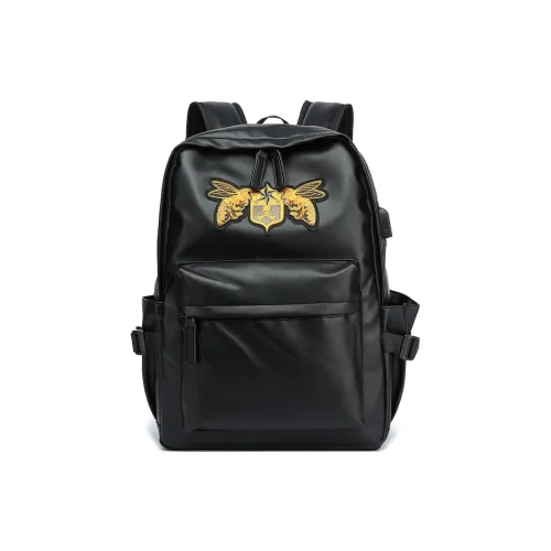 KONADCT Рюкзак из синтетической кожи унисекс черный