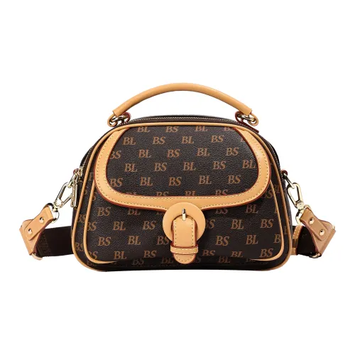 BASA BELA PVC Сумка Сумка через плечо Сумка через плечо Женская Темно-Коричневая