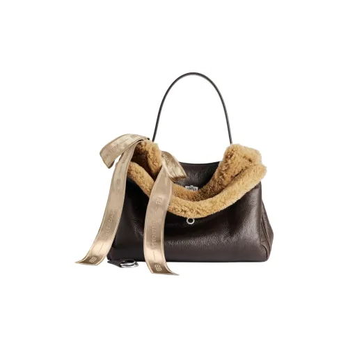 Balenciaga Rodeo Телячья кожа Сумка Средний Женский Коричневый Бежевый