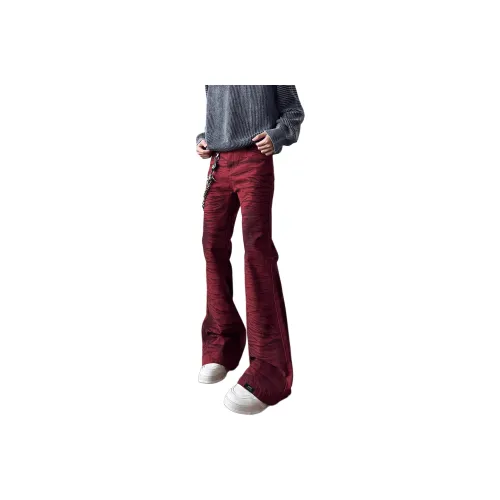 XUBAIHUO Red Unisex Jeans XUBAIHUO Красный Унисекс Джинсы