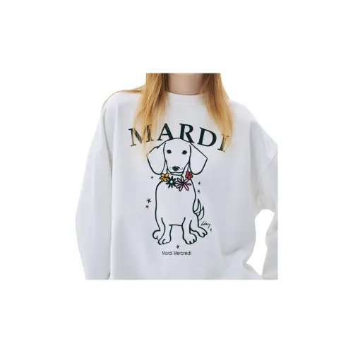 MARDI MERCREDI Wreath Puppy SS25 Свитшот Swing The Ласточкин хвост DDANJI Цветочный дизайн Ожерелье Свитшот Корейский стиль Женские