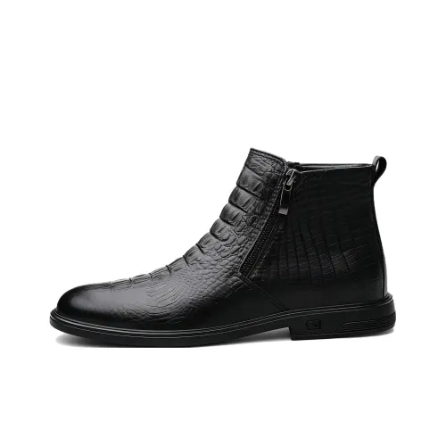 H2 Лицевая коровья кожа Винтаж Броги Модный Модный Высокая текстура Обувь Мужской Челси Мужской