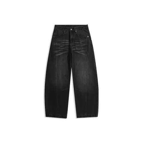 HOME PANDA Черные Унисекс Джинсы