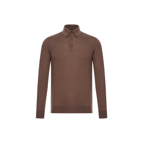 Ermenegildo Zegna Средний Коричневый Мужской Кашемировые Свитера