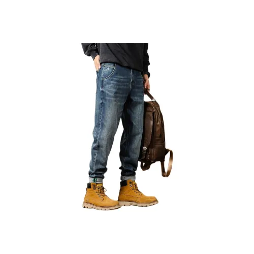 ZENGZHI Джинсы Облегающий крой Прямой крой Унисекс