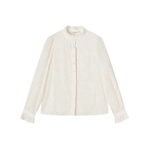 XIANGYING Цапельно-белый Женские Рубашки