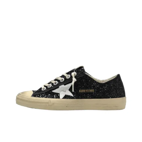 Golden Goose V Star 2 Low Топ Скейтборд Кроссовки Женские Черные