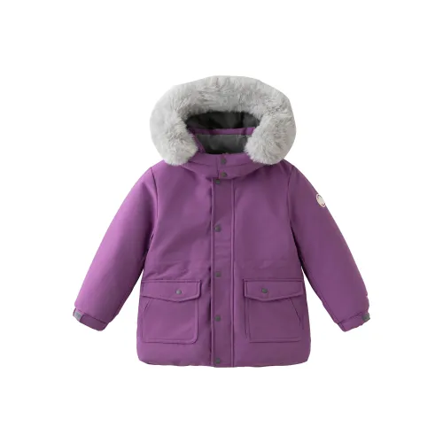 DAVE BELLA Розовый Фиолетовый [Тройной PROOF Ткань 3A Антибактериальный 90% Хлопок] Kids Пуховики