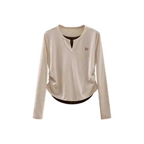 TOUCH T Рубашка Женская Серый Бежевый