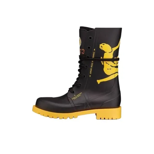 DIOR Ботильоны Женские Черный Желтый