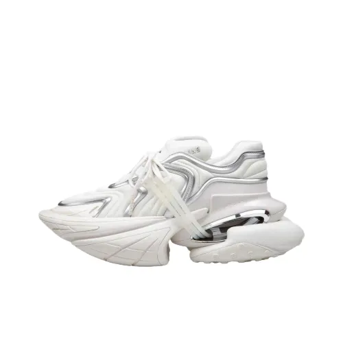 BALMAIN Unicorn Низкий Топ Повседневная Обувь Мужская Белая