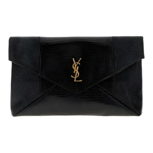 SAINT LAURENT Кожа Клатч Женский Черный