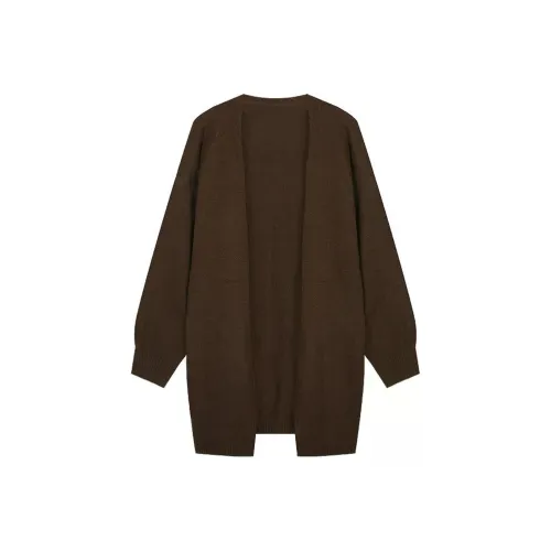 MENGXIAOQI Кофейный Кардиган Женский Трикотаж