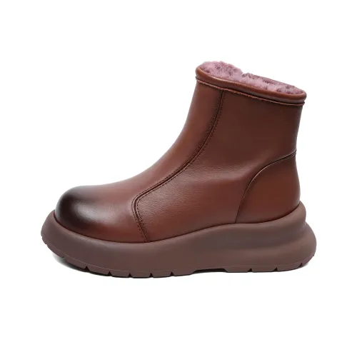 SENJIALUO Термический Увеличение Высоты Устойчивый к Износу Противоскользящий 11,5 см Снеговики Женские