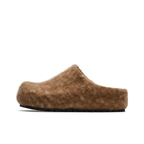 Mule Donkey Резиновая обувь Birkenstock Женская Лось Коричневый