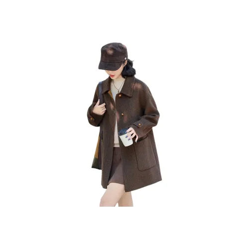 Kangaroo Кофе Латте Женское Пальто