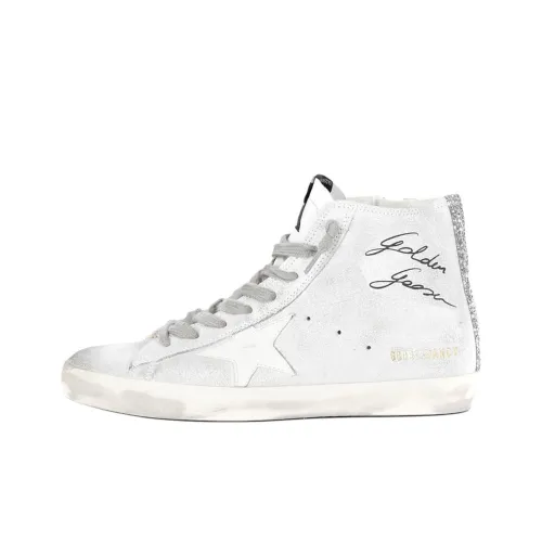 Golden Goose Francy High Топ Скейтборд Кроссовки Женские Белые