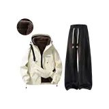 Экрю + Черный [с флисовой подкладкой]