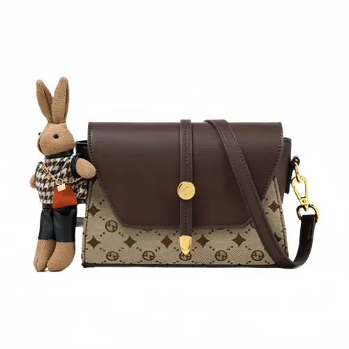 Younger Song Сумка через плечо из синтетической кожи женская кофейного цвета