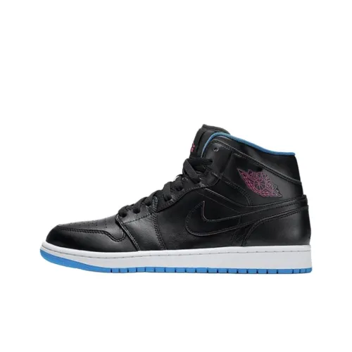 Jordan Air Jordan 1 Ретро MID Radio Raheem MID Топ Винтажные баскетбольные кроссовки Мужской Чёрно-синий