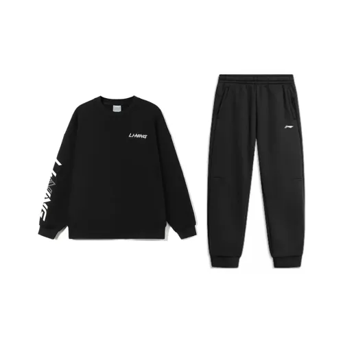 Лайнер Повседневная Спортивная Одежда Унисекс Черный + Черный