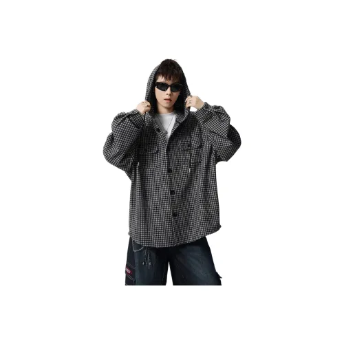 SCHEPPERHEYN Черный Белый Клетка Унисекс Рубашки