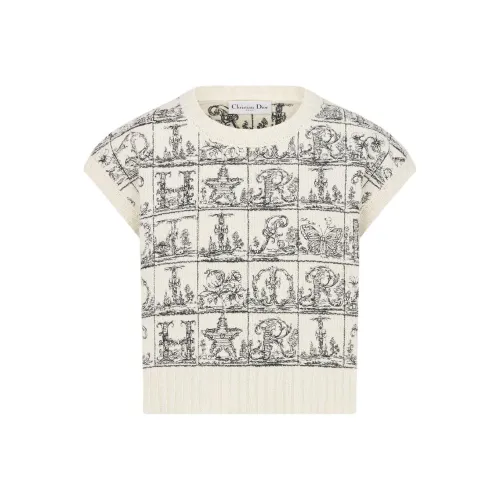 DIOR Экрю Женские Майки