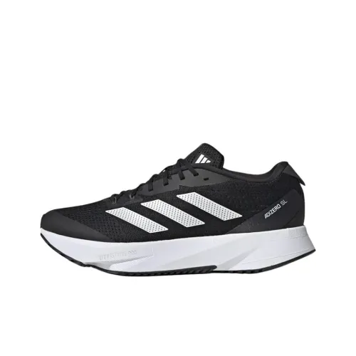 Adidas Adizero SL Slip-resistant Abrasion-resistant Low Top Casual Running Shoes Men's Black White