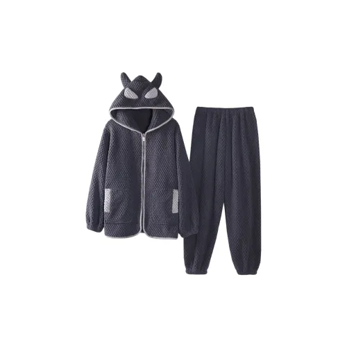 Gongdie Серый Мужской Мужской Пижамные комплекты